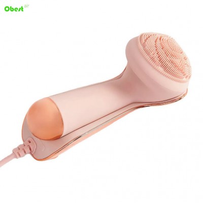 Mini Portable Waterproof Sonic Face Cleansing Washing Machine Massage Brush Electric Silicone Facial Cleanser Brush