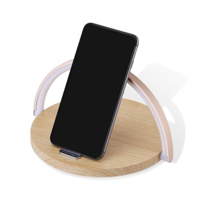 LED lamp mobile phone holder wireless charger