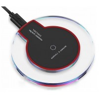 Free Shipping Wireless Charging Fast Charge Pad 5W LED Light Qi Wireless Charger