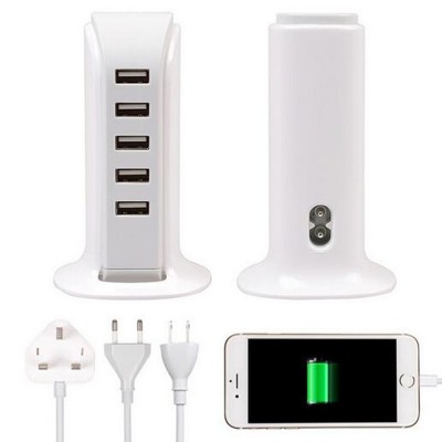 5 Ports 6A Micro USB EU Plug Charging Adapter Dock Wall phone Charger Mobile charger