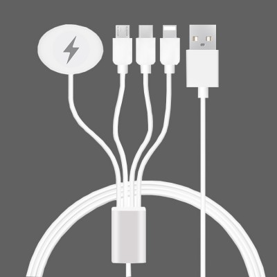 4 in 1 Fast Charging cable for Apple Watch Magnetic Wireless Charger cable for iWatch Series